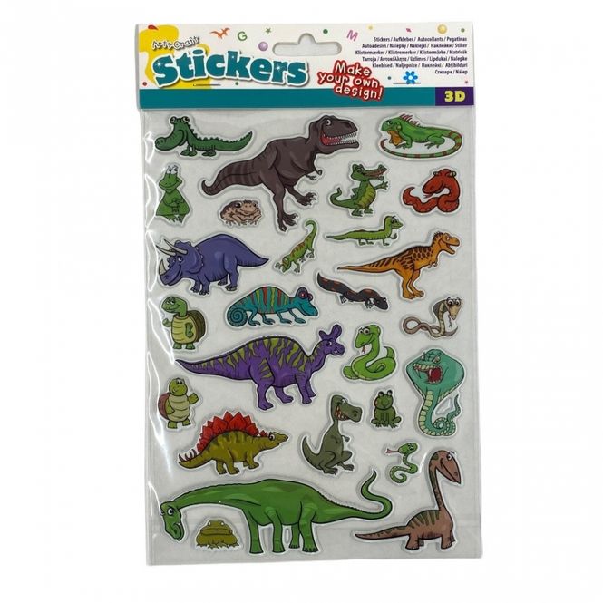 Hovedbilde Stickers 3D Dinosaurer