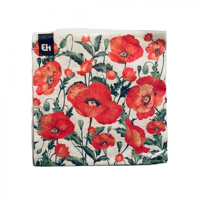 Hovedbilde Servietter 16 pk. Blomster