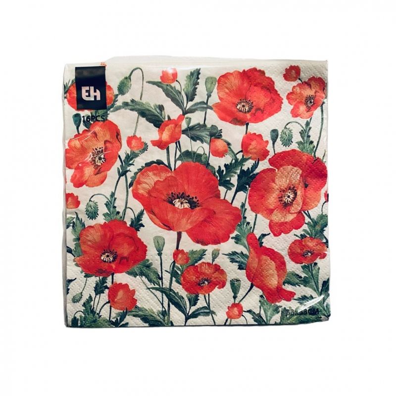 Servietter 16 pk. Blomster
