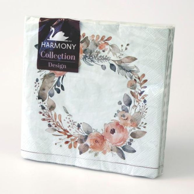 Hovedbilde SERVETT 20-P 33X33CM WREATH ORANGE