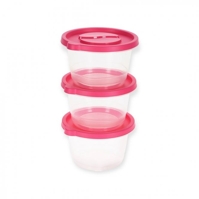 Hovedbilde Plastbokser 3 pk. for matoppbevaring 1230 ml