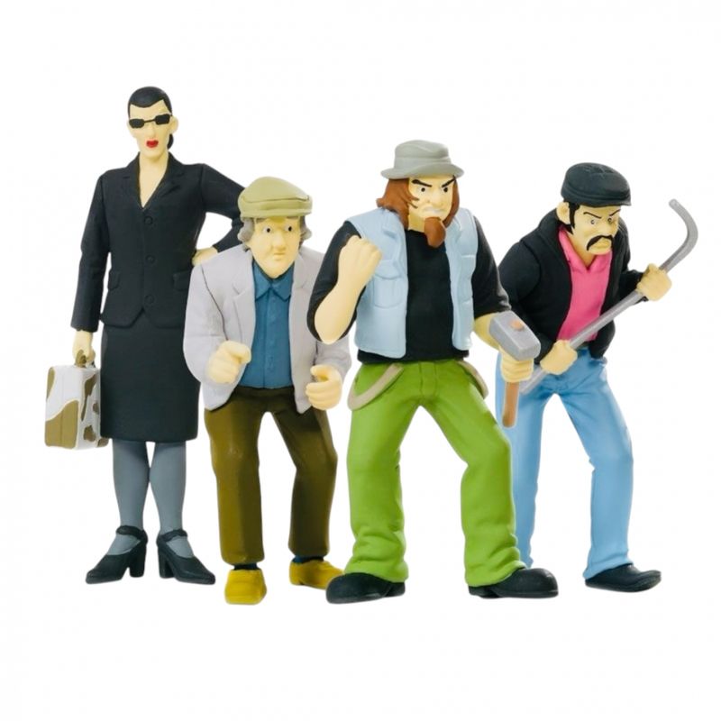 Gråtass-figurer 4 pk. Helga, Herpert, Hubert og Hieronemus