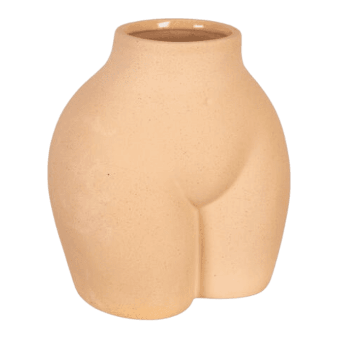 Hovedbilde Vase kropp matt beige 15,5x11x16cm