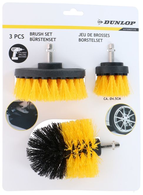 Hovedbilde Dunlop Børstesett for drill 3pk