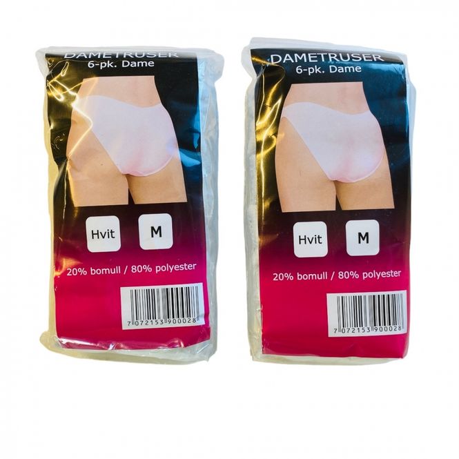 Hovedbilde Dametruser 6 pk. Medium Supertilbud!