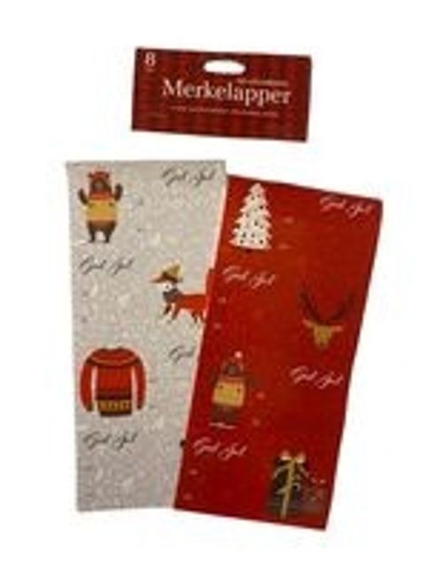 Hovedbilde Julemerkelapper 8 pk selvklebende