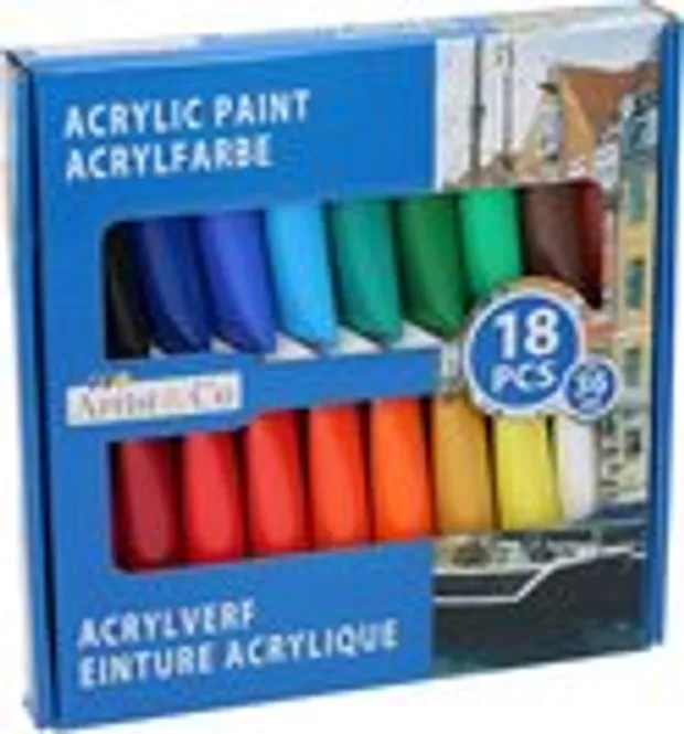 Hovedbilde Acrylmaling 18 deler