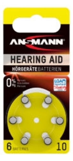 Hovedbilde Høreapparat batterier 6 pk.
