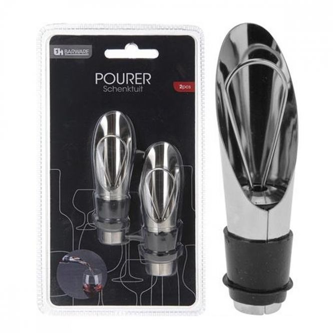 Hovedbilde Helletut med kork for vinflasker 2 pk.