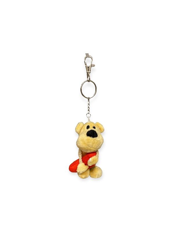 Bamse med hjerte 12 cm med oppheng