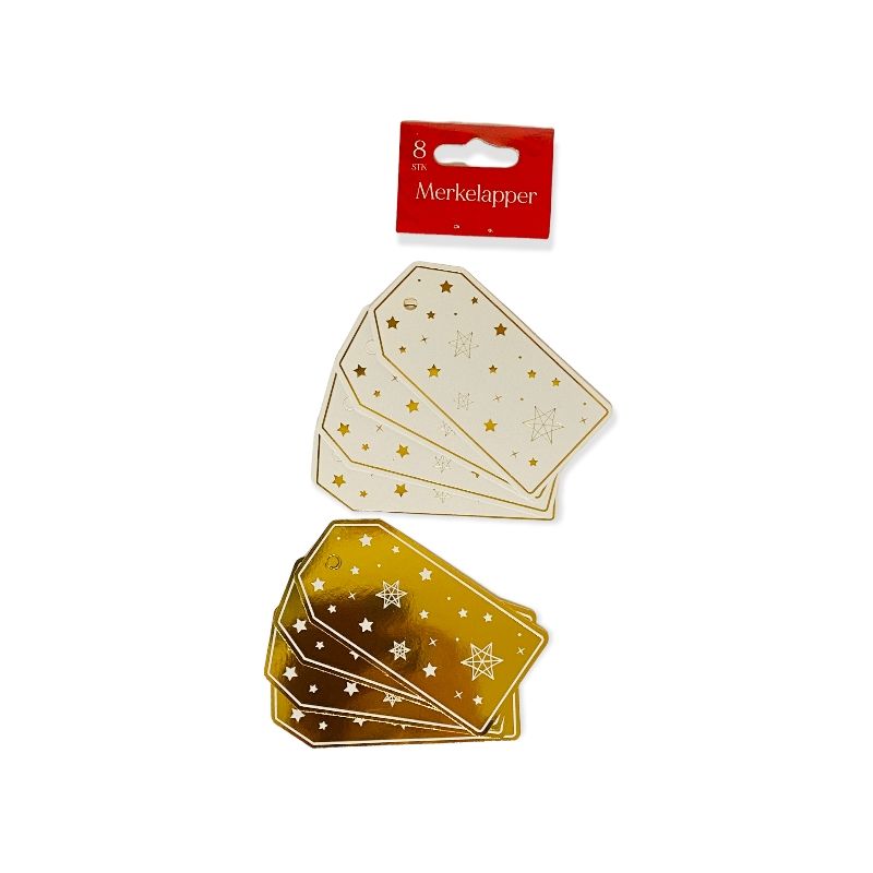 Julemerkelapper 8 pk