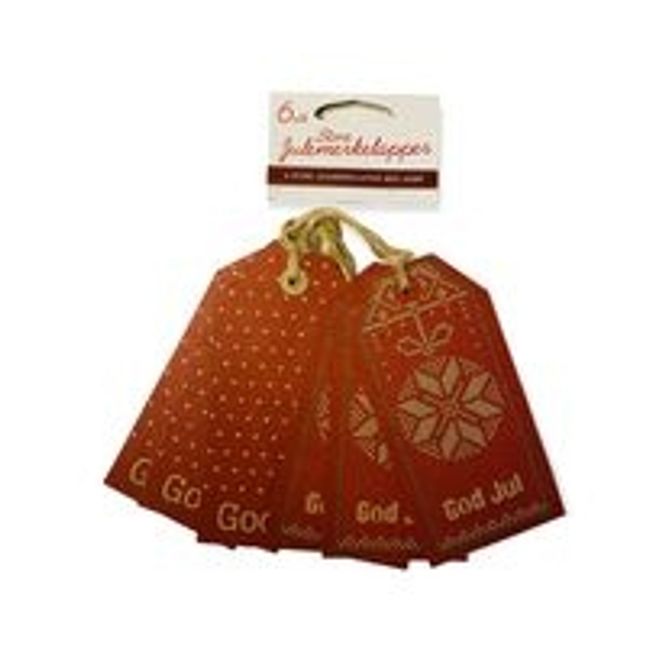 Hovedbilde Julemerkelapper 6 pk