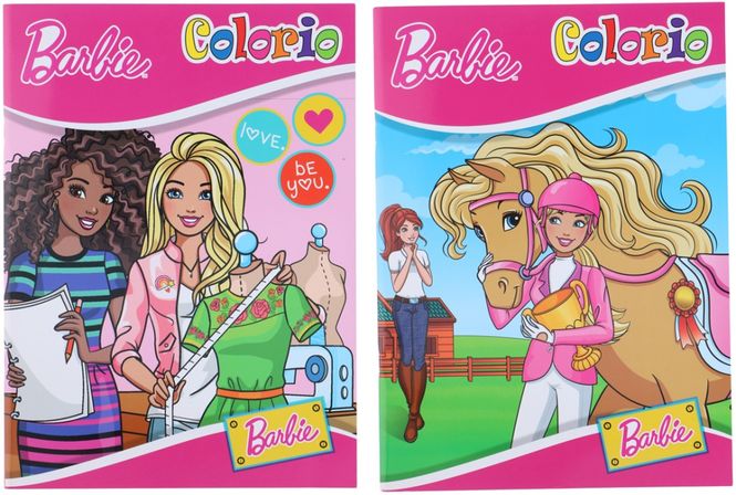 Hovedbilde Fargeleggingsbok A4 32 sider Barbie 2 varianter