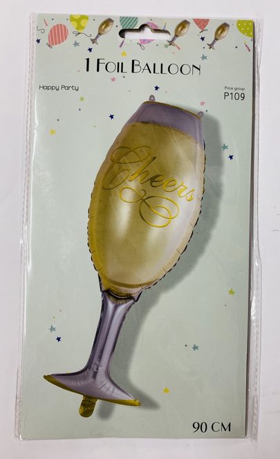 Hovedbilde Folieballong 90 cm champagneglass7316191809203
