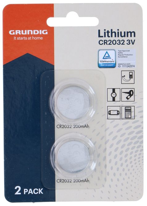 Hovedbilde Knappebatteri CR2032 2pk Grundig