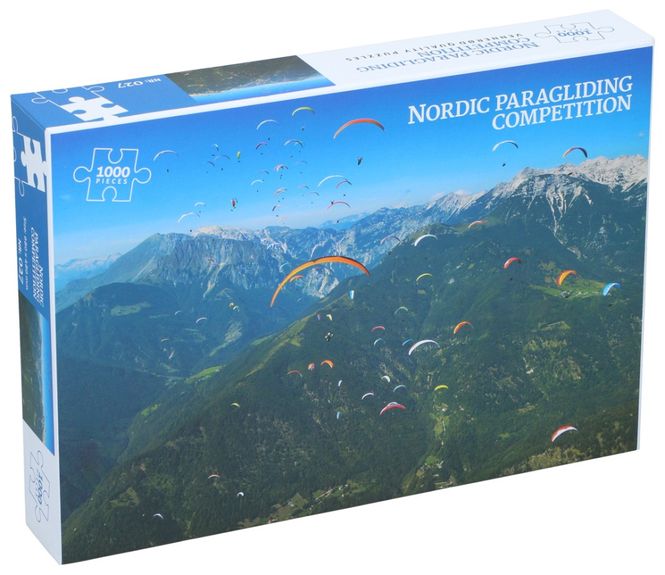 Hovedbilde Puslespill 1000 Brikker Nordic Paragliding