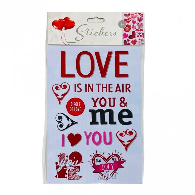 Hovedbilde Stickers love tema