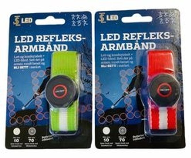Hovedbilde LED refleksarmbånd