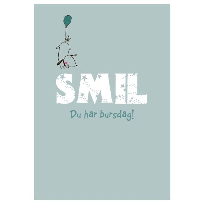 Gratulasjonskort 25 pk. Smil