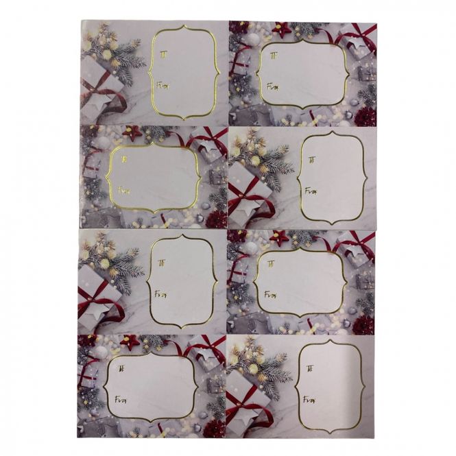 Hovedbilde Julemerkelapper selvklebende 8 pk