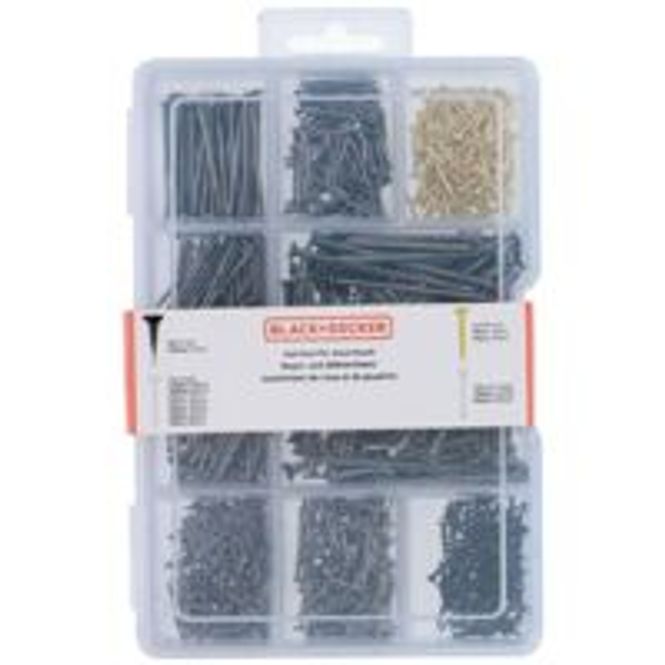 Hovedbilde Spikersett 975 stk Black and Decker