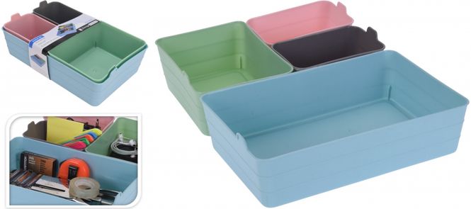 Hovedbilde Oppbevaringsbokser 4 pk.