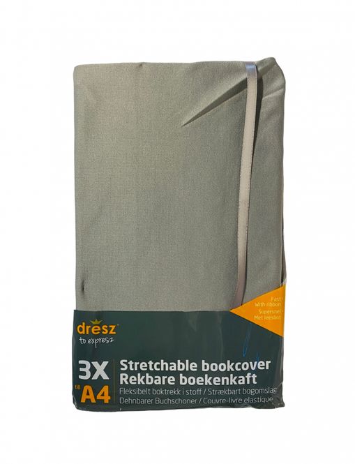 Hovedbilde Bokbind elastisk 3pk Grå