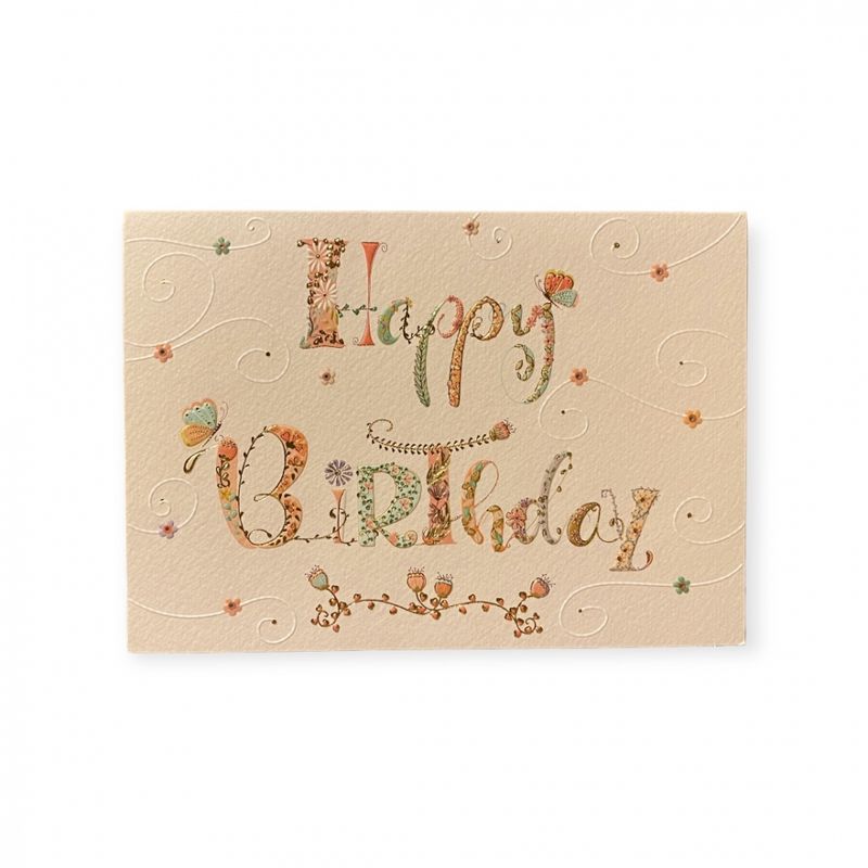 Gratulasjonskort dobbelt med konvolutt happy Birthday