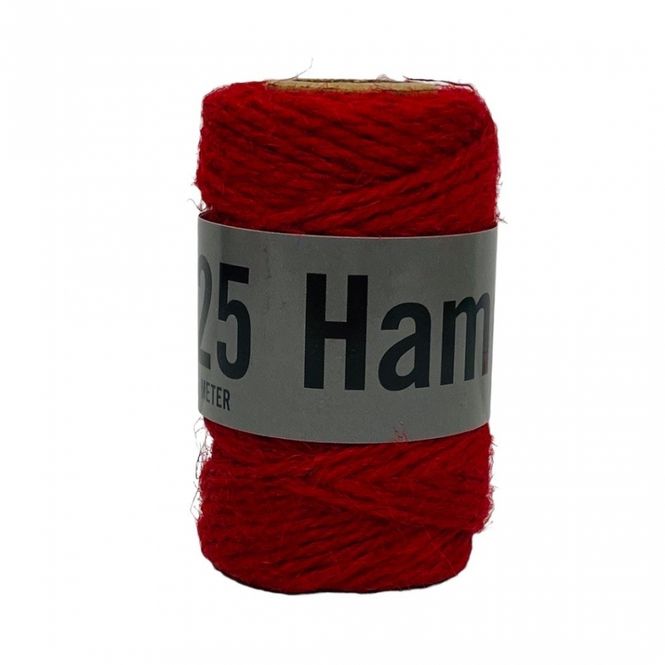 Hovedbilde Hyssing hamp 25 meter rød
