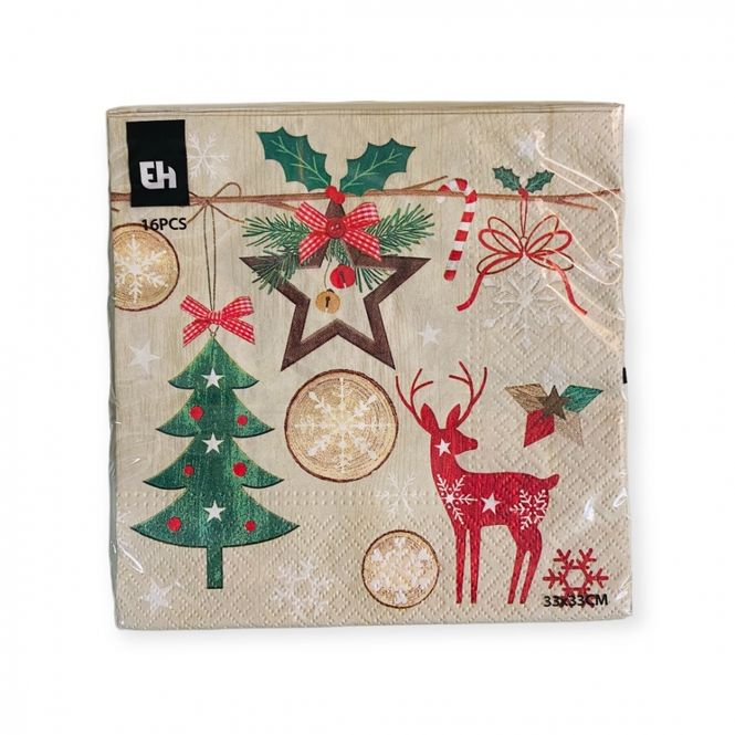 Hovedbilde Juleservietter 16 pk.