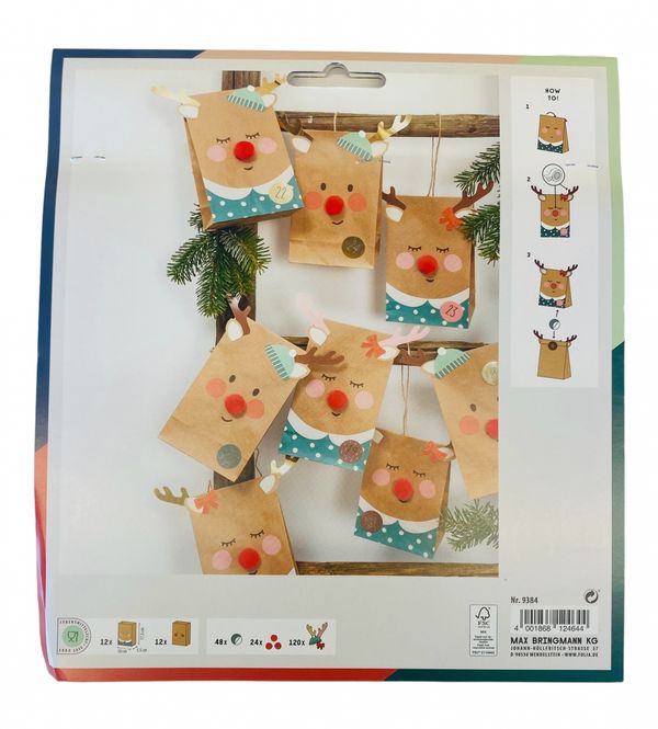 Hovedbilde Adventskalender sett 216 deler Folia