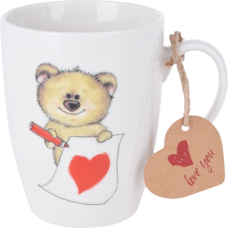 Krus Bamse med hjerte 330 ml