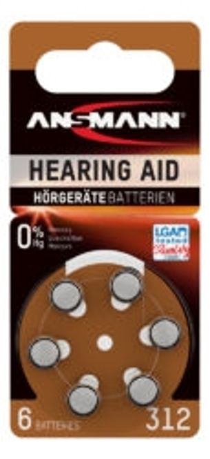 Hovedbilde Høreapparat batterier 6 pk.