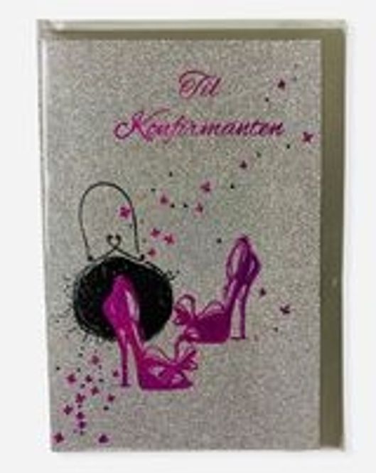 Hovedbilde Konfirmasjonskort dobbelt med konvolutt
