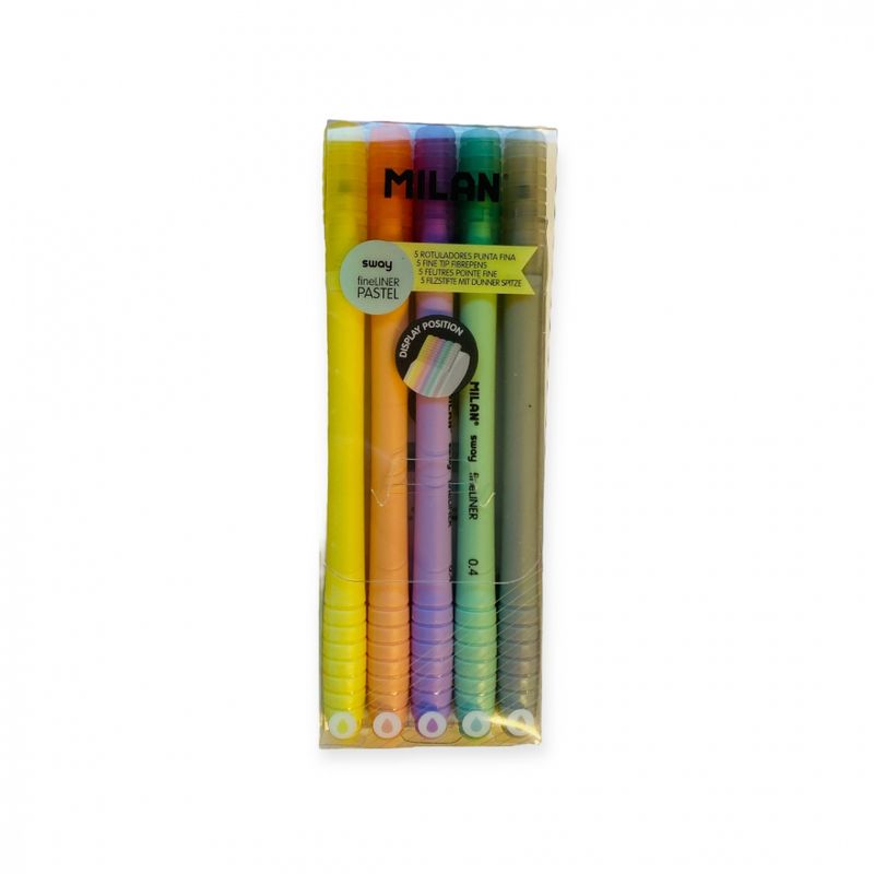 Fine-line penner 0,4 mm 5 pk. Milan