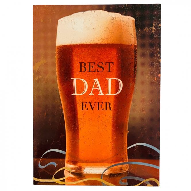 Hovedbilde Farsdagskort dobbelt med konvolutt - best dad ...
