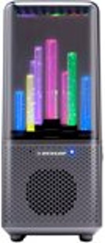 Dunlop Bluetooth-høyttaler med lys - 9 LED-lys - 1200 mAh - 218 x 95 x 93 mm - Svart