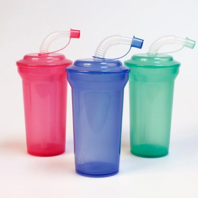 Hovedbilde Glass med sugerør 400 ml