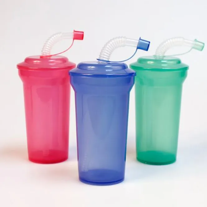 Hovedbilde Glass med sugerør 400 ml