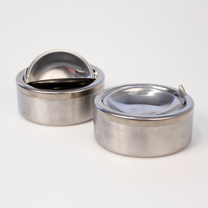Hovedbilde Askebeger med vipplokk 12cm | Rustfritt stål | ...