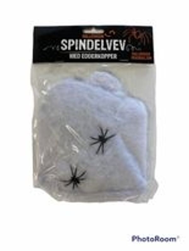Spindelvev med edderkopper